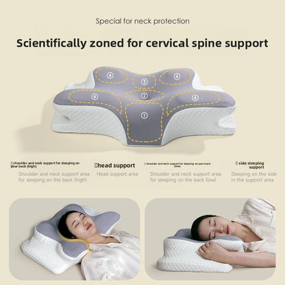 Ergonomic Memory Foam Cervical Support Pillow